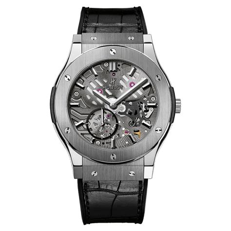 hublot classic fusion ultra-thin skeleton titanium